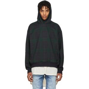 FEAR OF GOD Fifth 5th Collection “Everyday” Blackwatch Tartan Hoodie Size XL